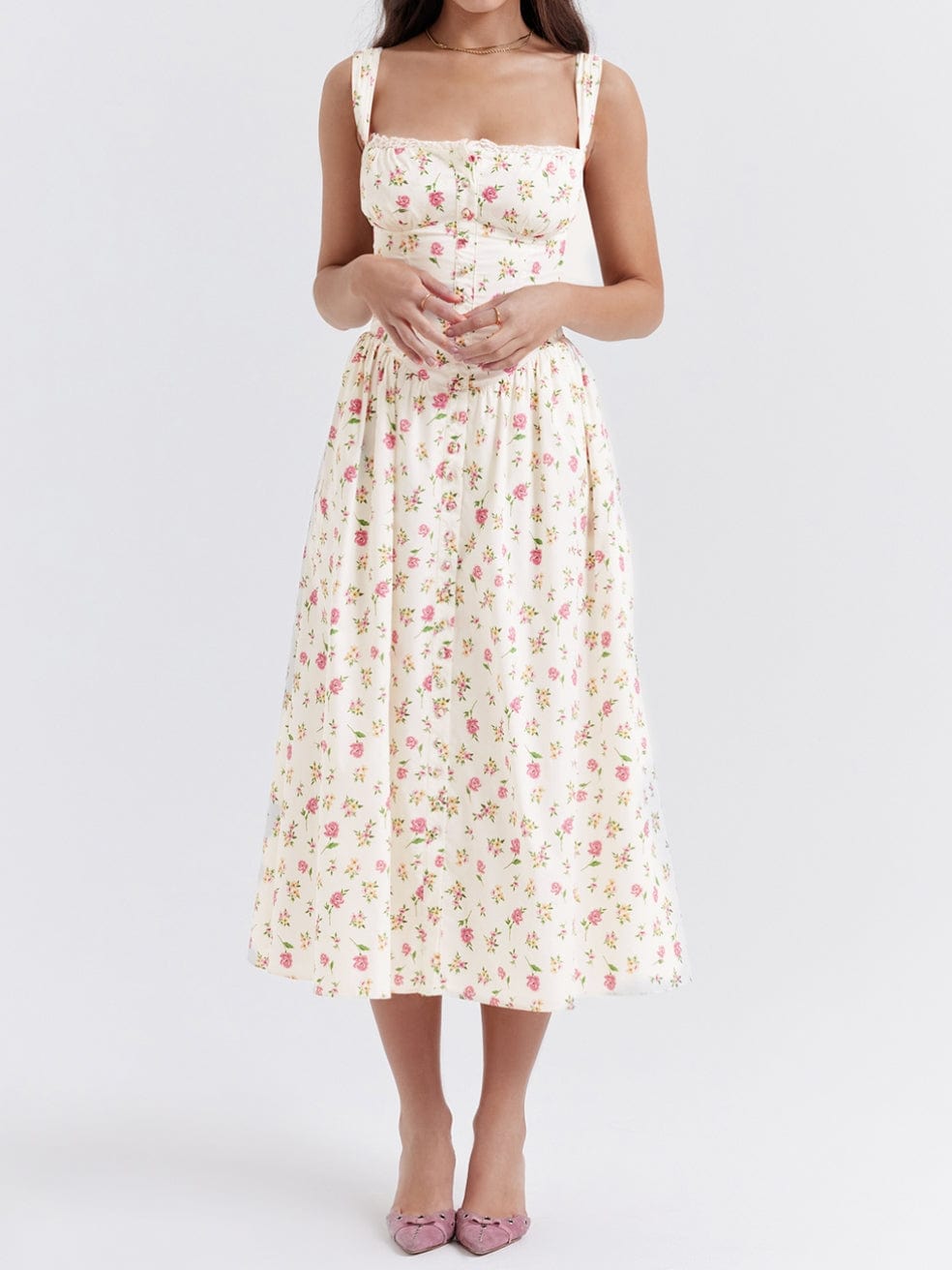 Tatiana Rose Print Midi Sundress