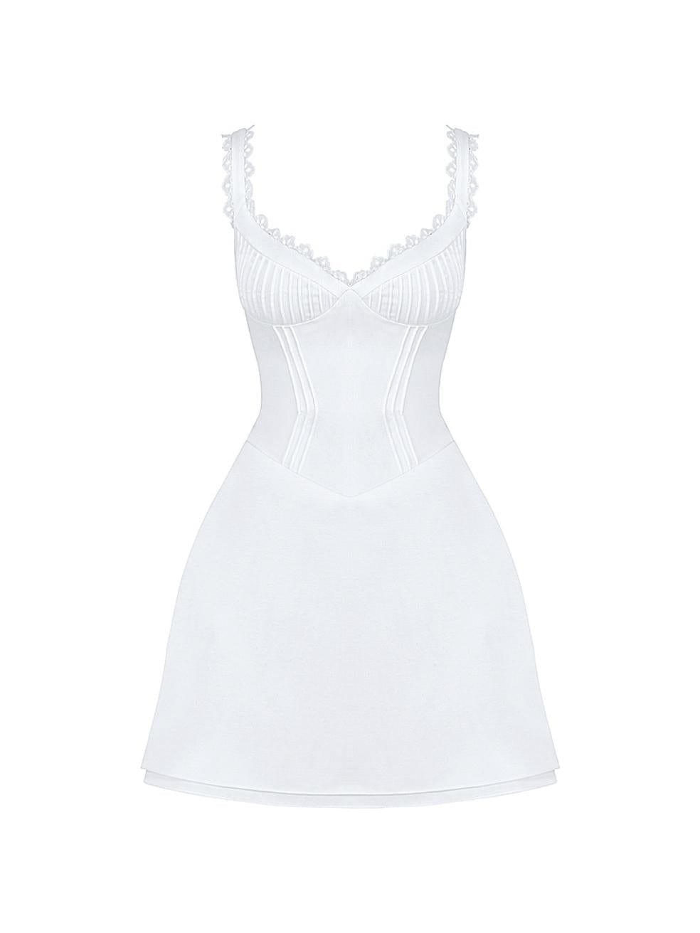 Tilly Mini Dress in White