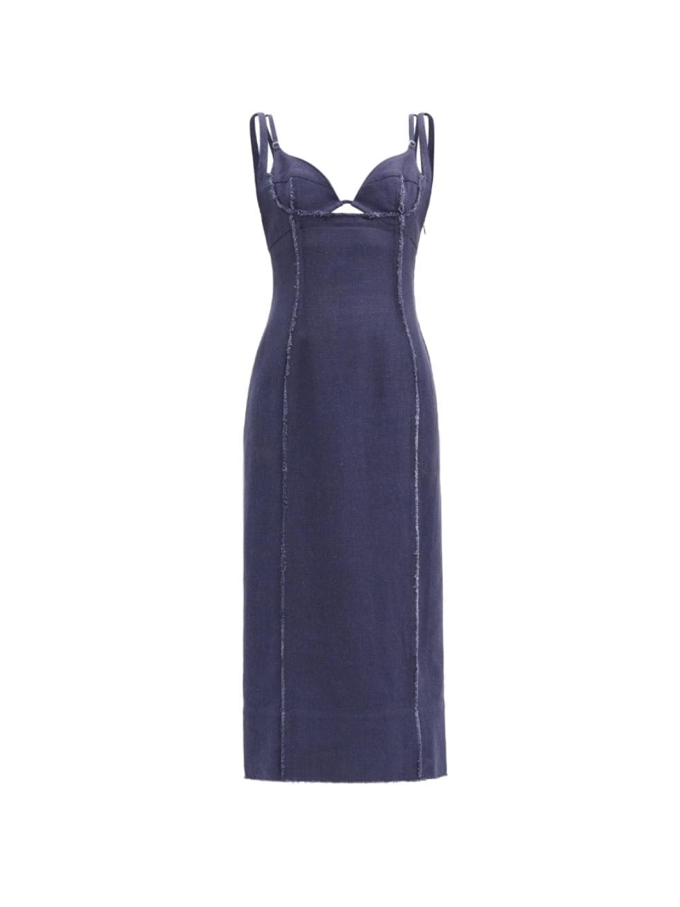 Jacquemus navy cheap dress