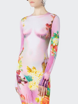 The Pink Body Flowers Dress