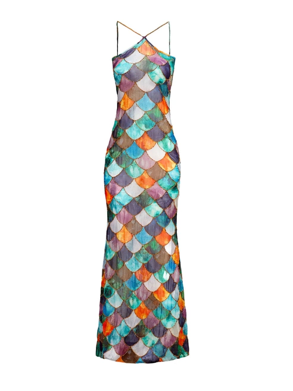 Mami Mermaid Rainbow Beaded Dress