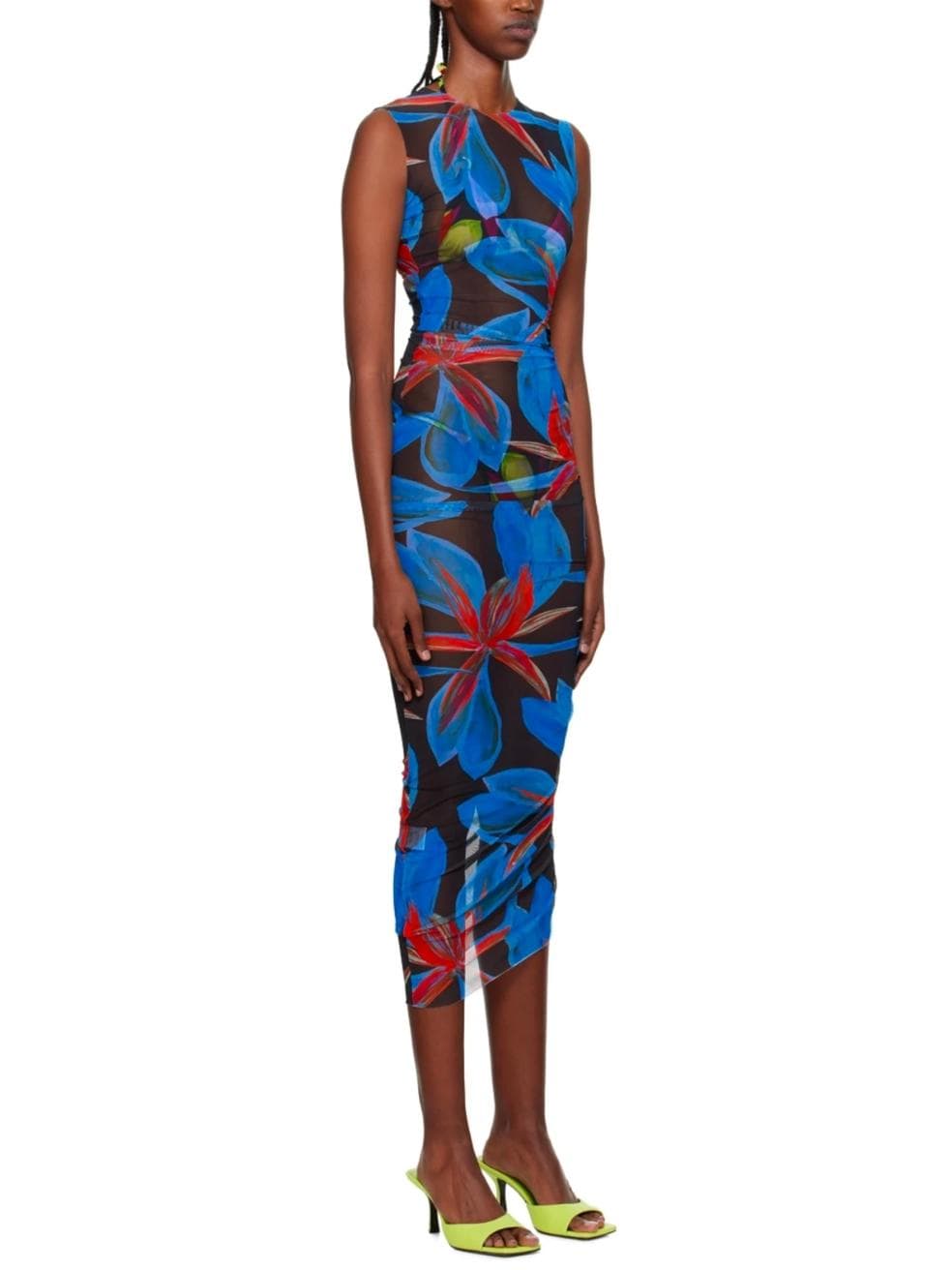 Blue heatwave midi dress