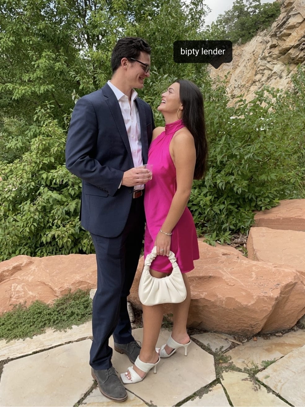 Hayes Mini Dress in Magenta Pink