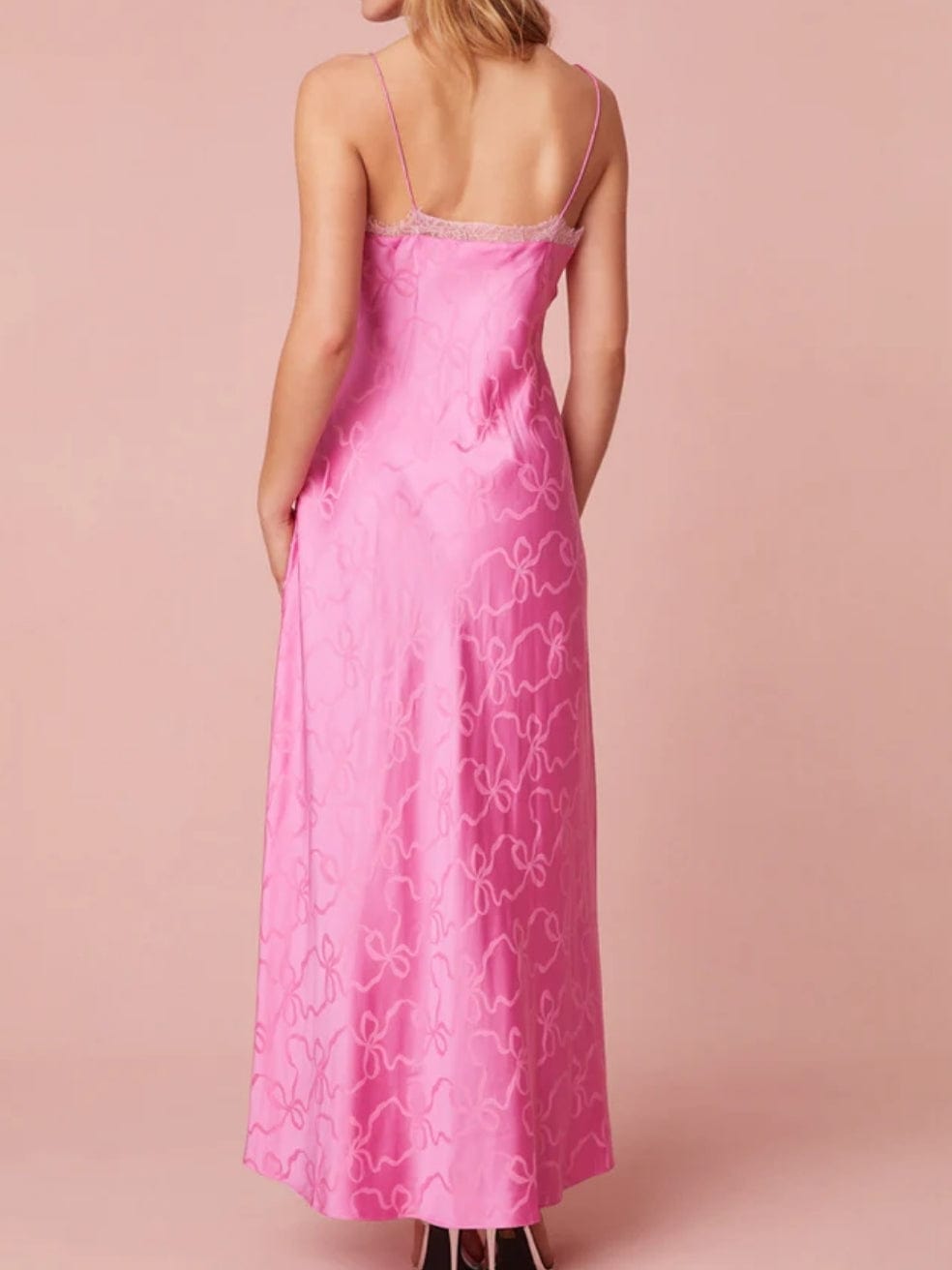 Manuela Slip Dress in Wild Orchid Pink