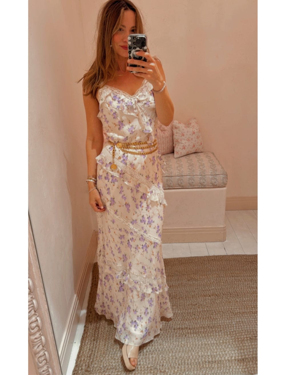 Radiance Chiffon Flutter Sleeve Maxi Dress