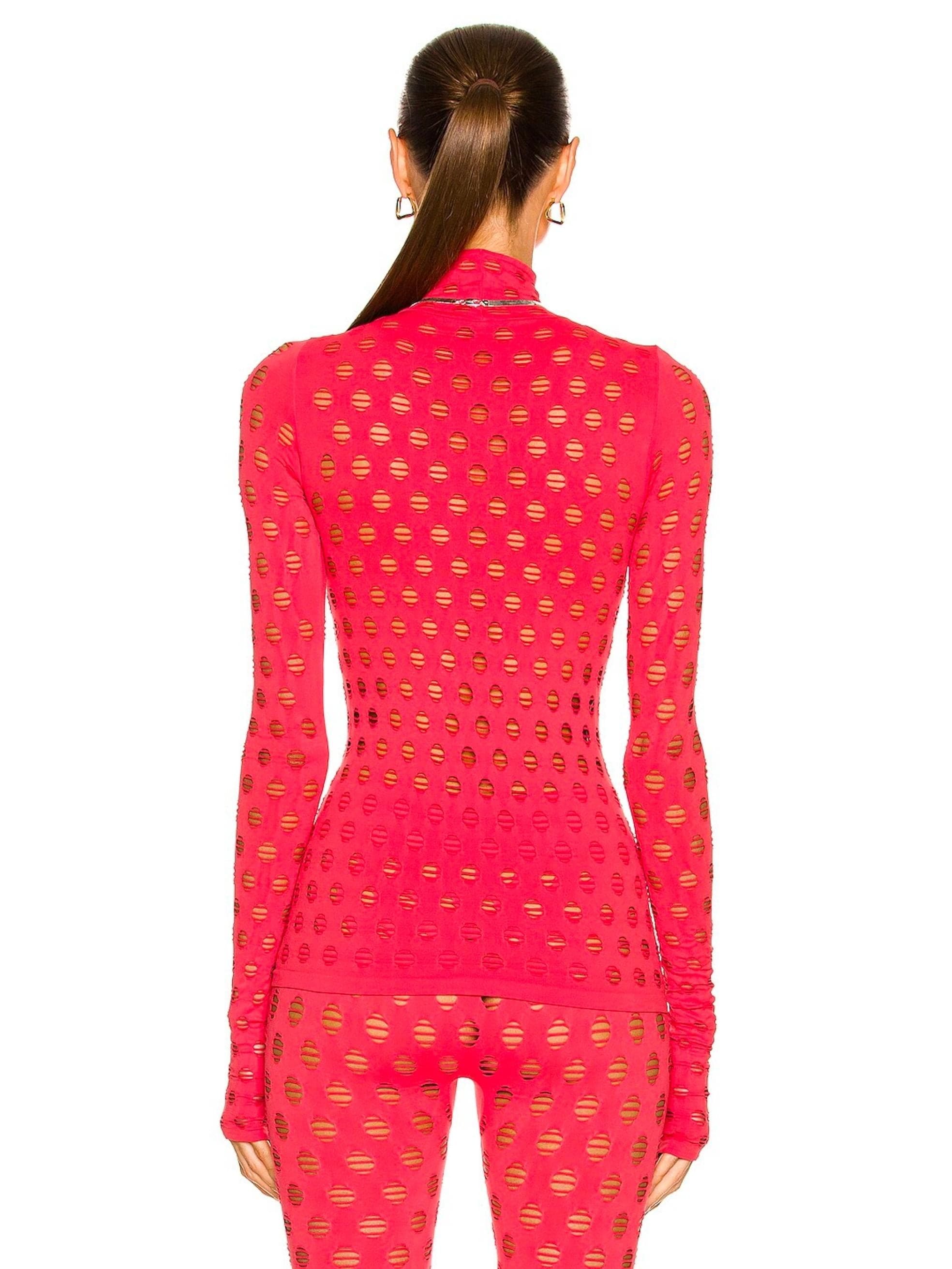 Perforated Top in Red