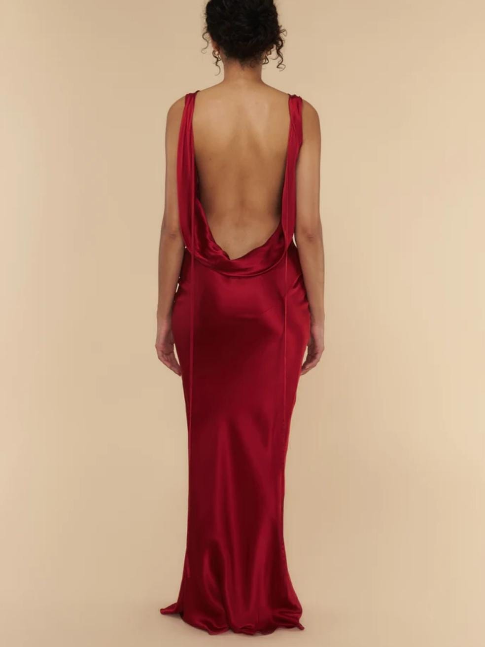 Limited edition Mirror Palais Red Cowl Dress
