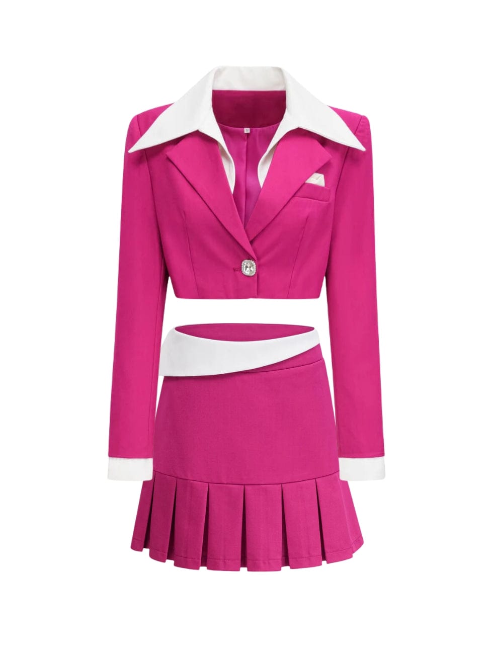 Juliette Pink Jacket and Matching Skirt