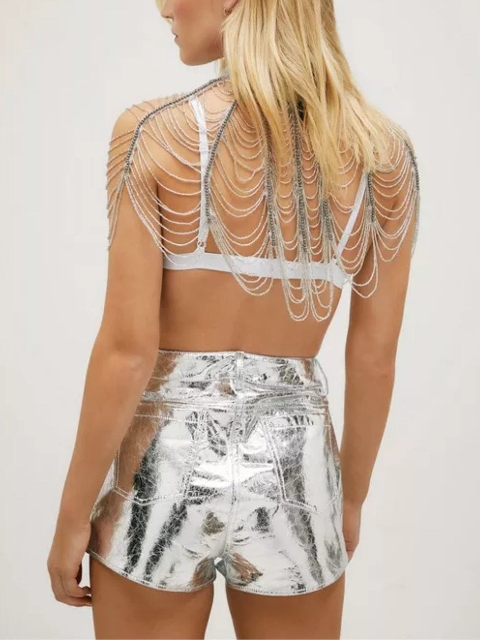 Metallic Beaded Cape