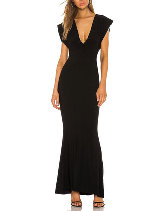 Neck Rectangle Gown
