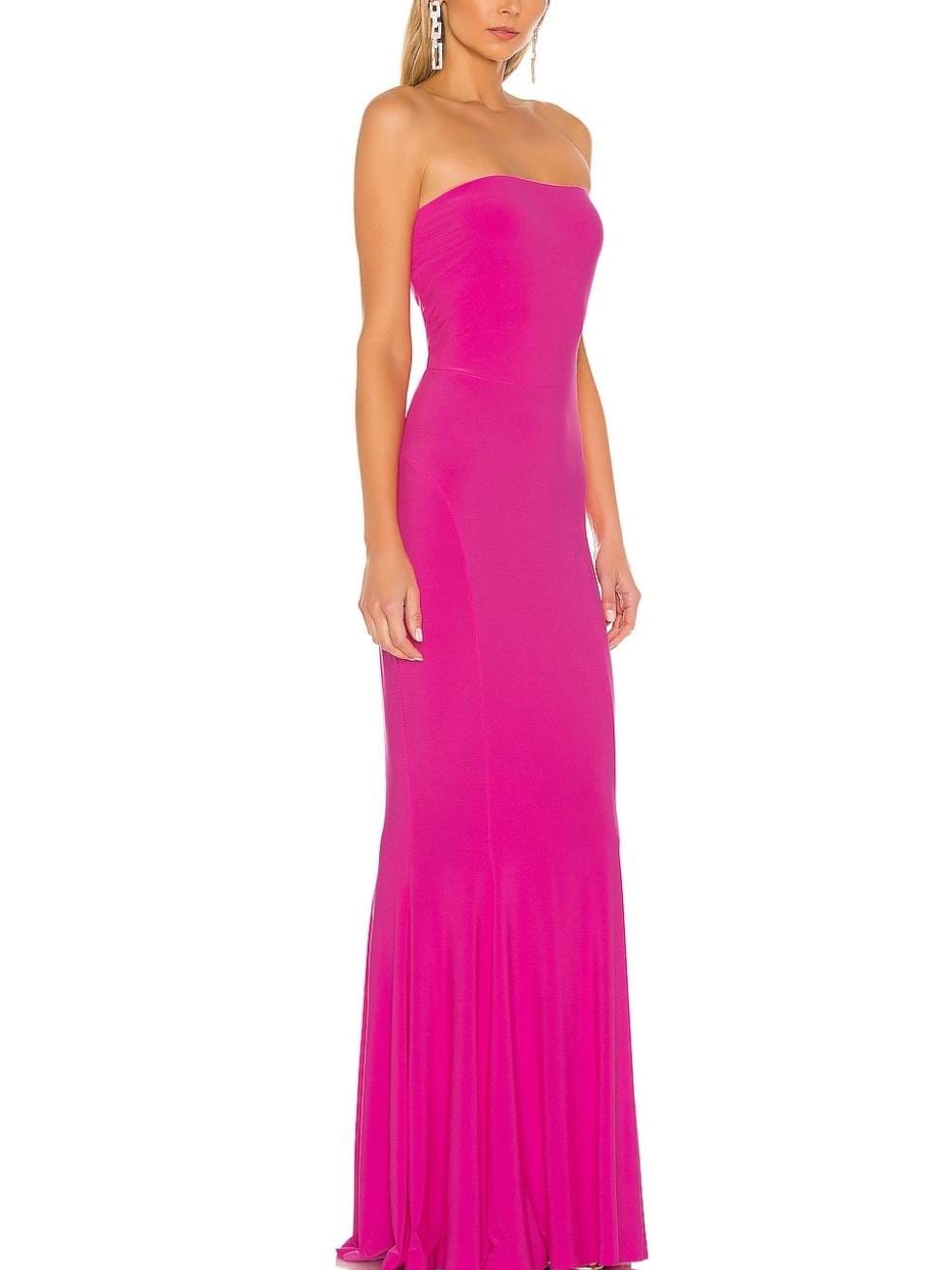 Strapless Fishtail Gown in Pink