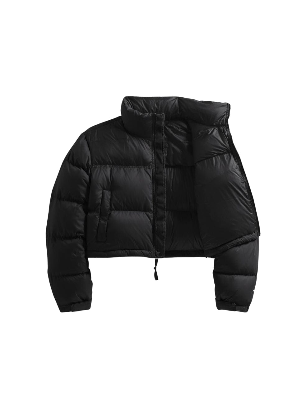 Black North Face Nuptse Puffer Cropped