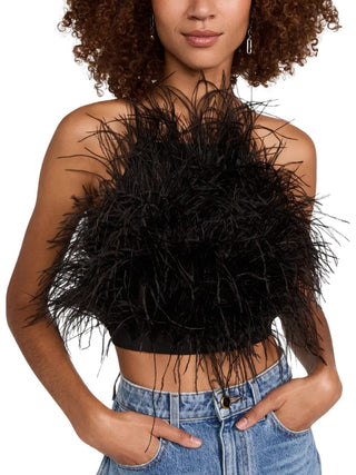 Birdy Feather Top in Black