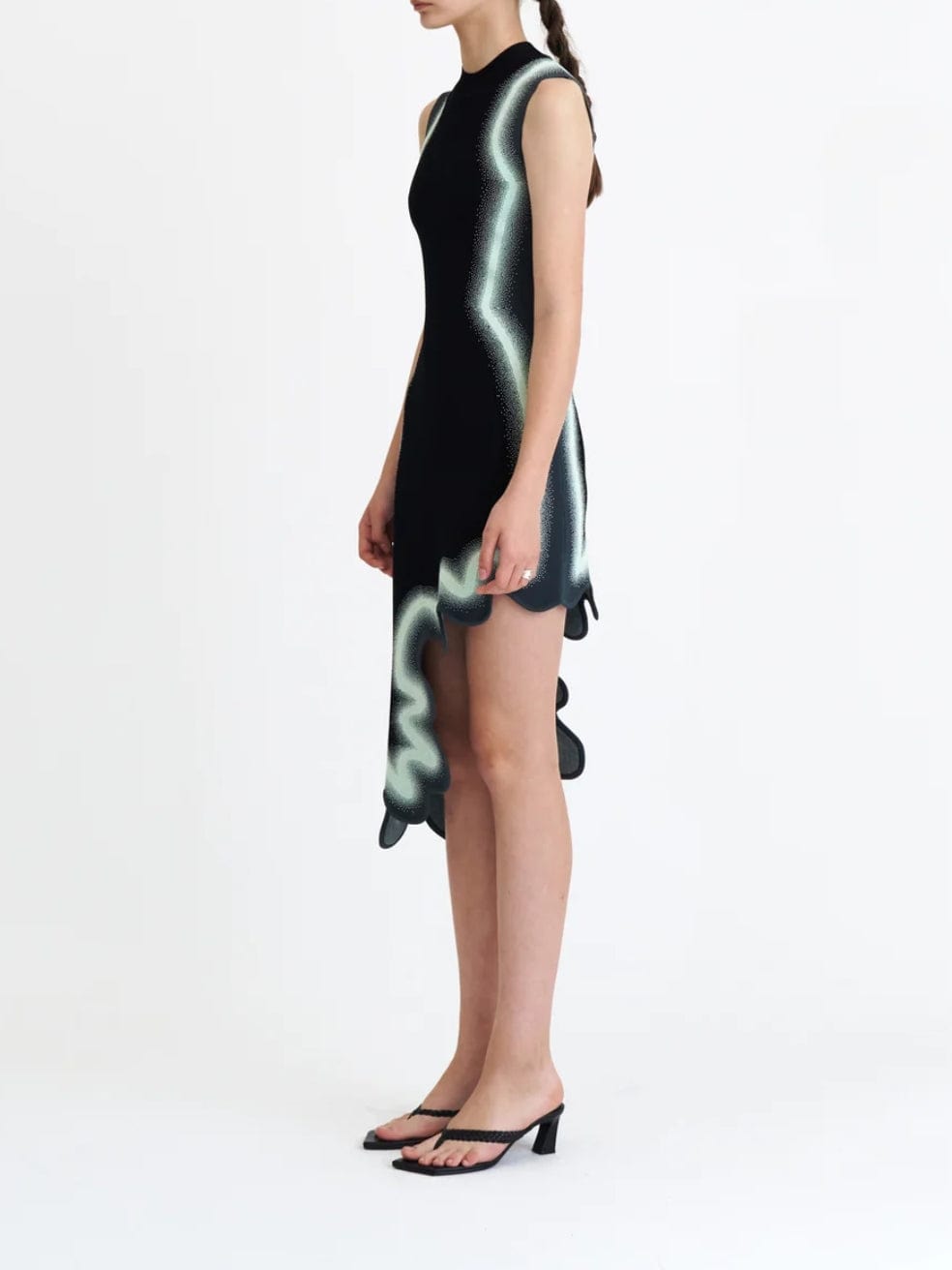 Brooklyn Wavy Asymmetric Dress