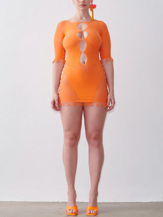 Miranda Dress in Orange