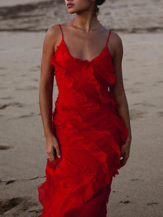 Cecelia Dress in Red