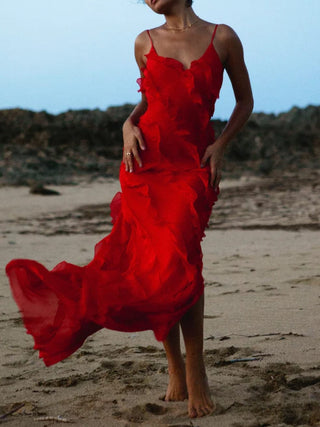 Cecelia Dress in Red
