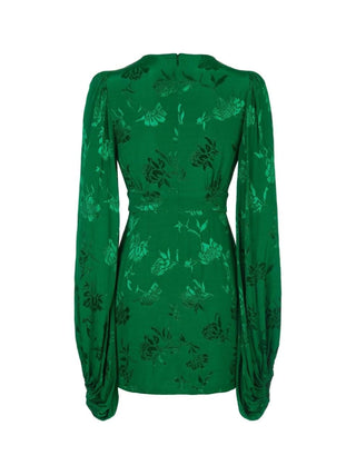 ISABELLA DRESS in emerald green
