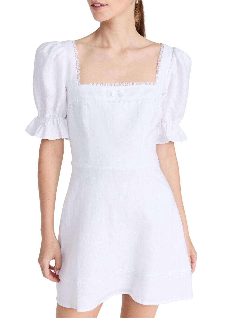 Evianna Linen White Dress