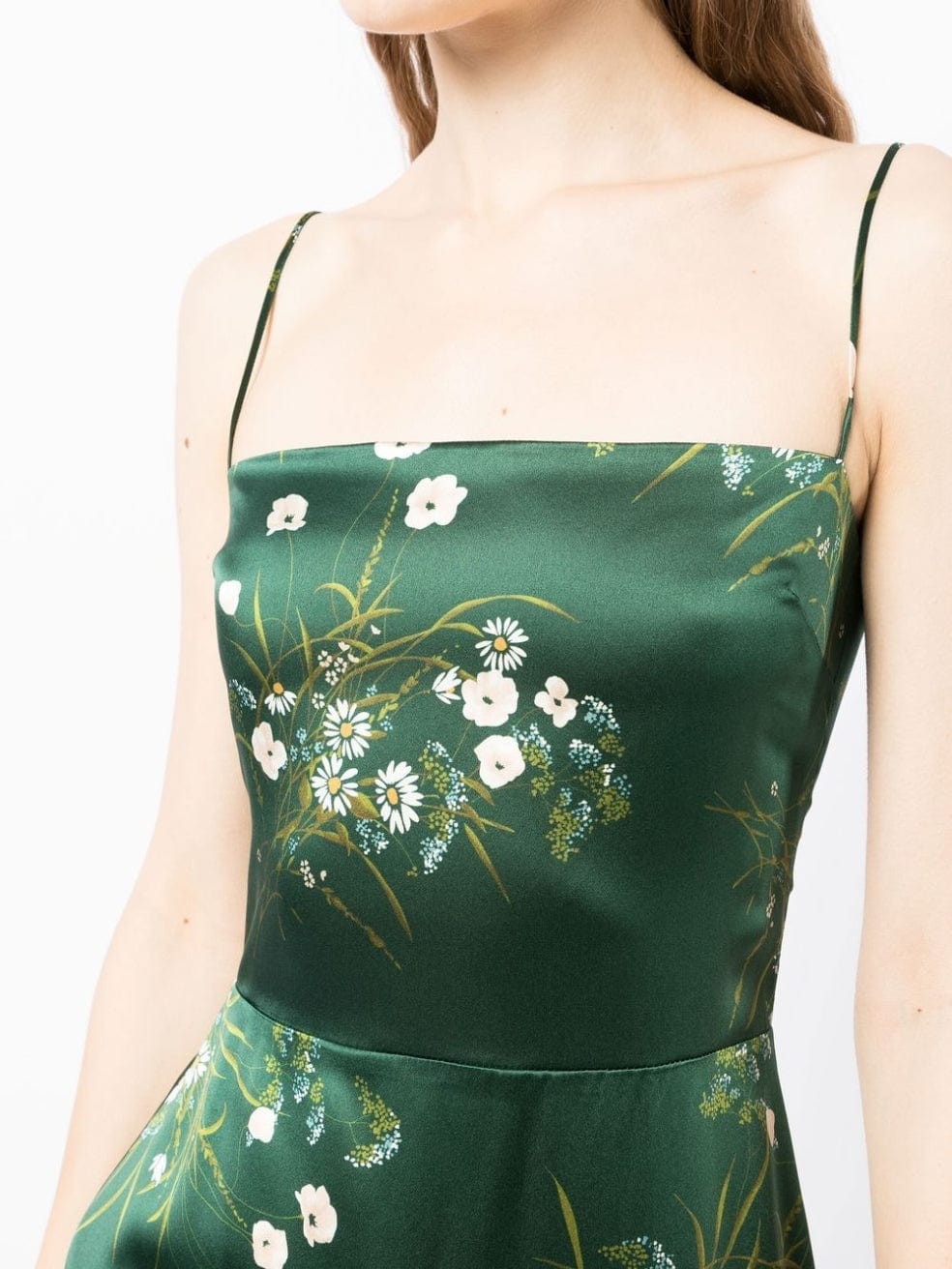 Frankie Silk Dress in Green