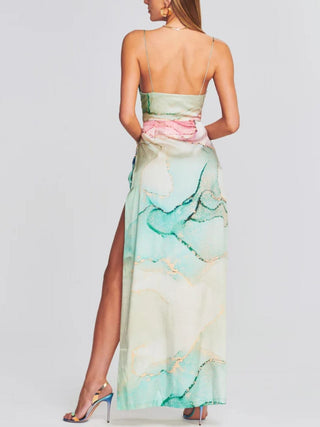 Marlene Silk Dress Watercolor