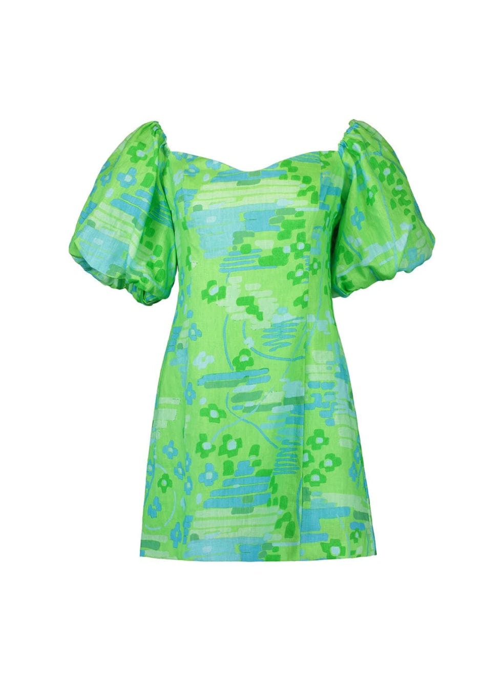 Dali Dress in Electric Eden Green