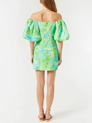 Dali Dress in Electric Eden Green