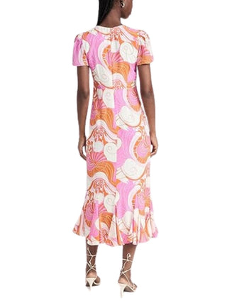 Lulani Dress in Pink Deco Surf