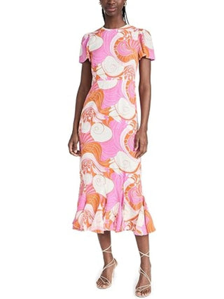 Lulani Dress in Pink Deco Surf