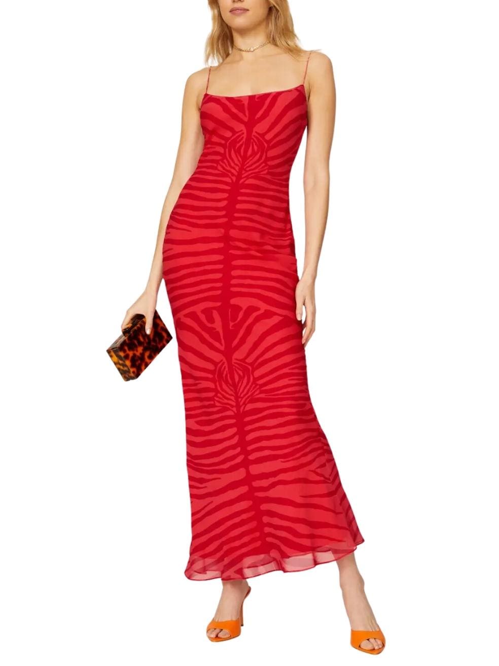 Scarlette Zebra Dress in Red