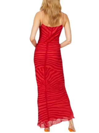 Scarlette Zebra Dress in Red