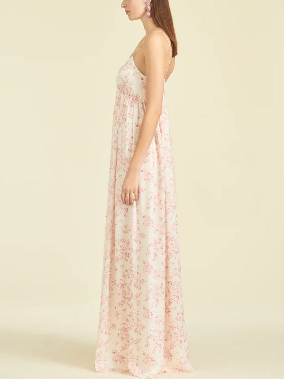 Jessica Gown in Rouge Rose Watercolor