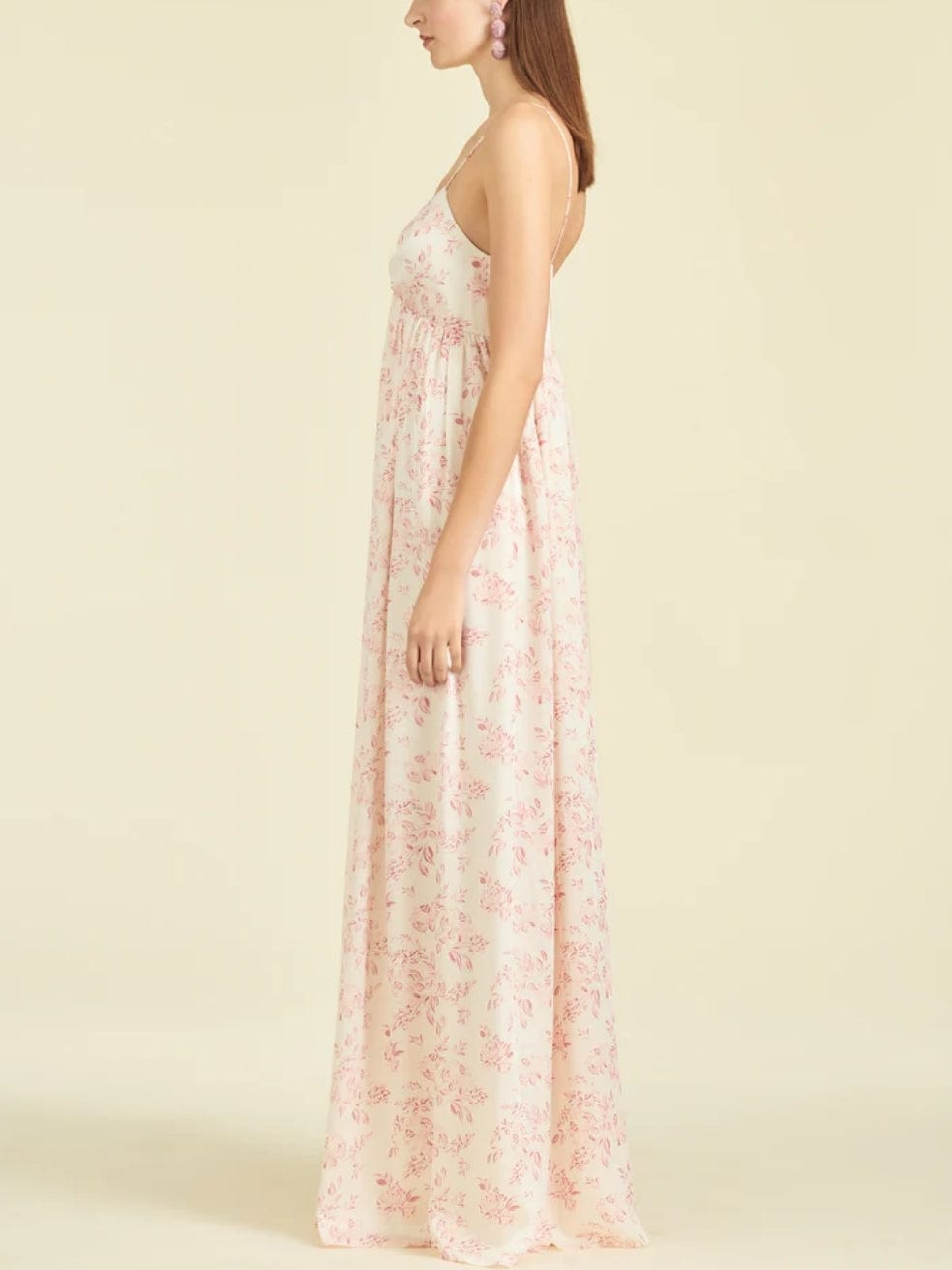 Jessica Gown in Rouge Rose Watercolor