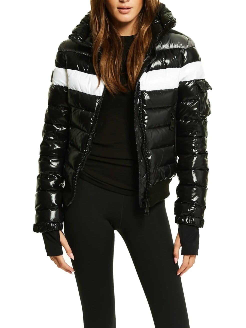 Black Starburst Down Jacket