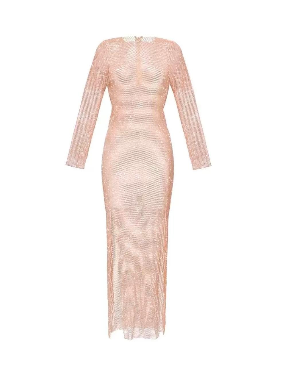 Blush Pink Diamonds Maxi Dress