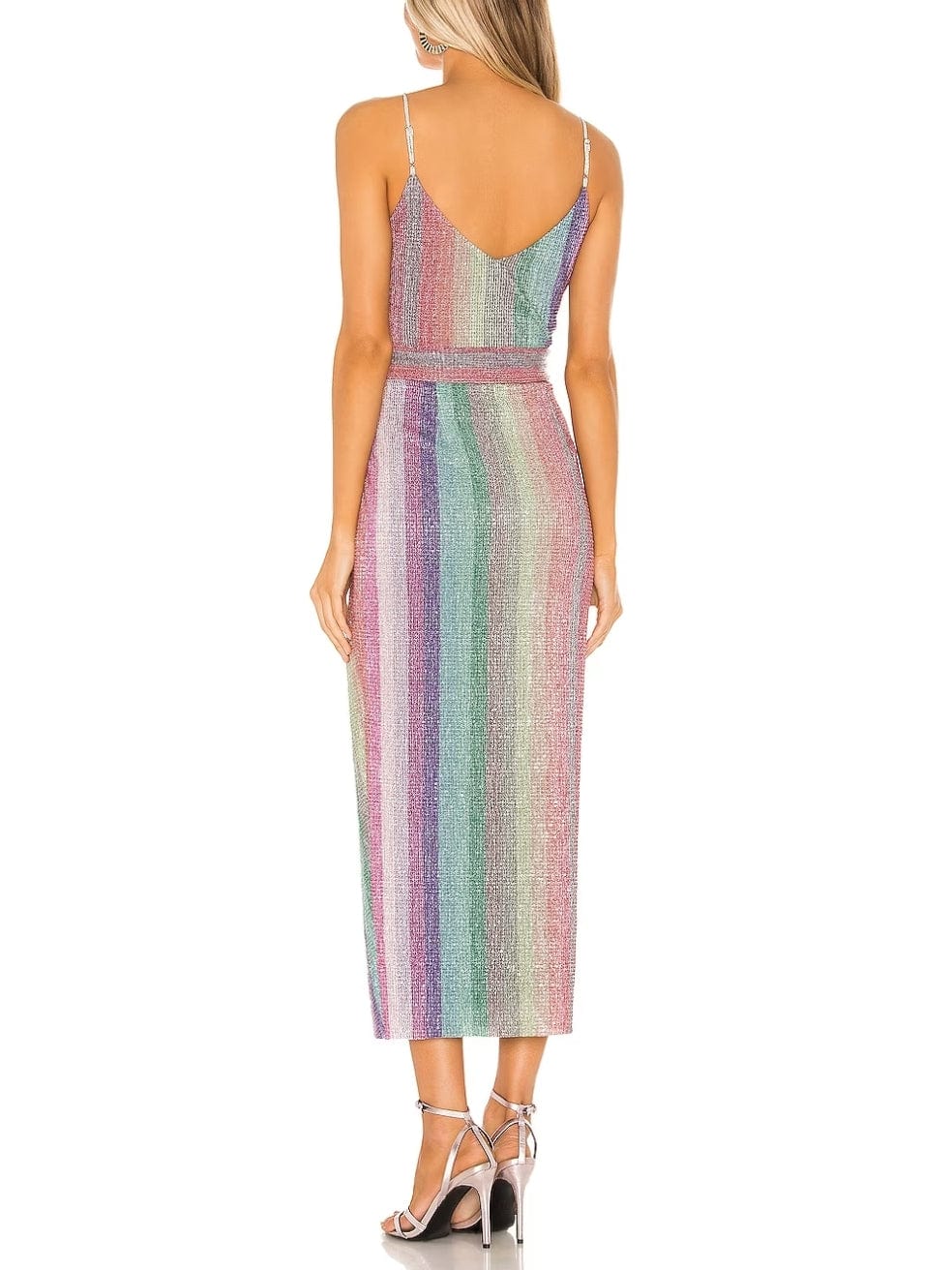 Saylor Meghan Sequin Rainbow Dress