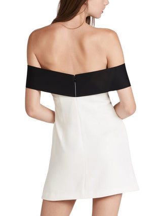 Off Shoulder Bow Dress in White