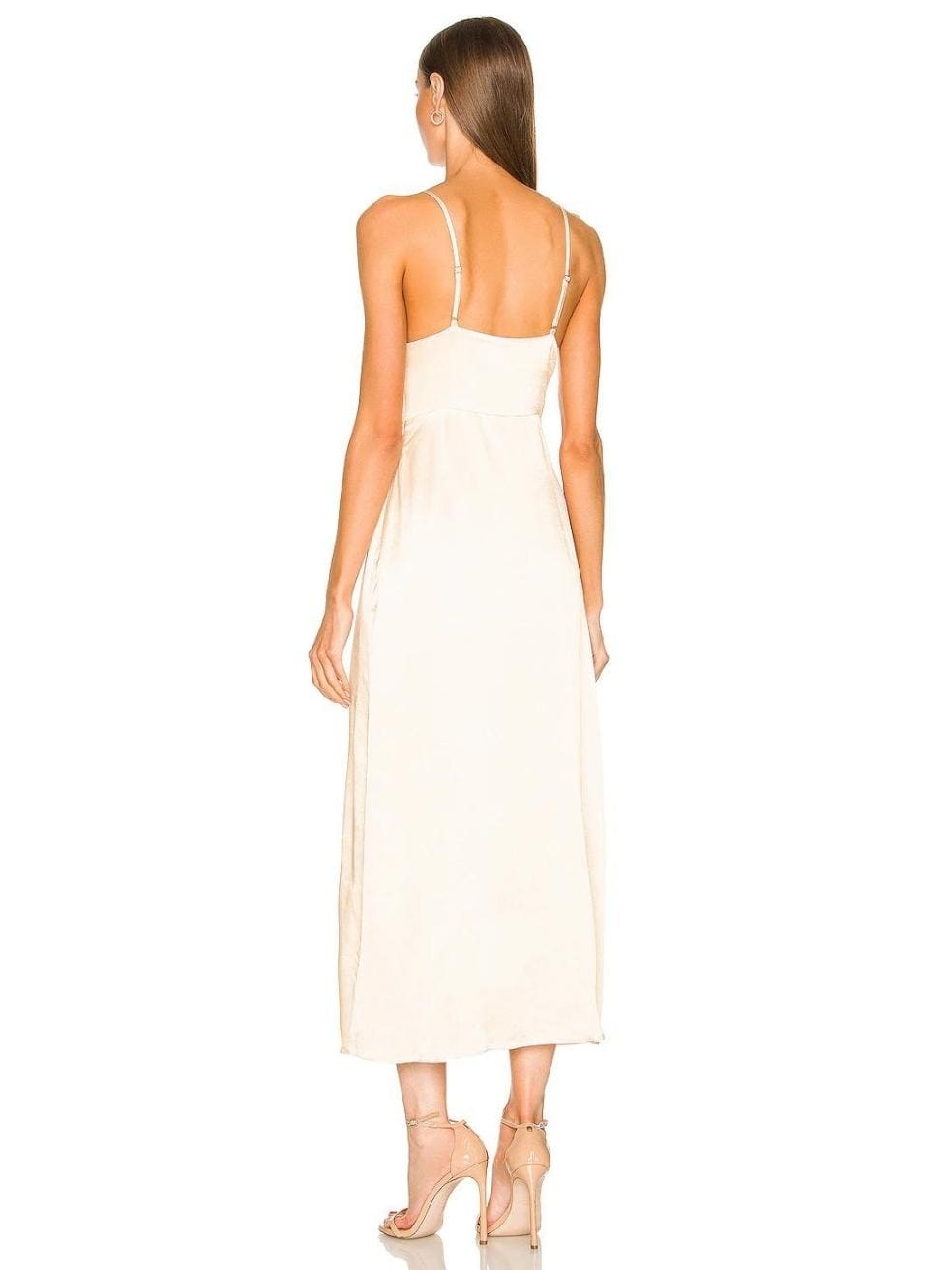 Shona Joy La Lune Lace Back Maxi Dress in Cream