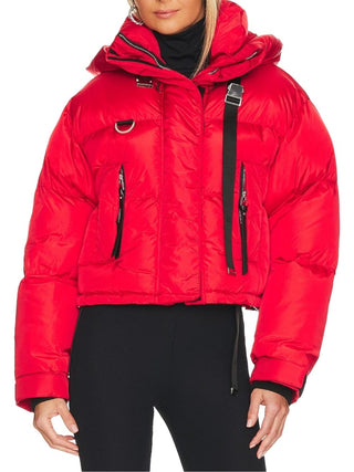 Willow Short Puffer in Red