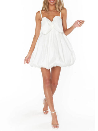 Bubble Bow Mini Dress