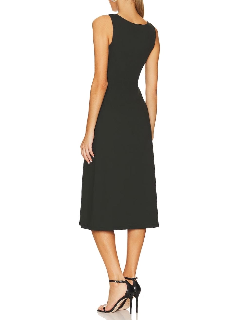 Crew Slit Sleeveless Dress