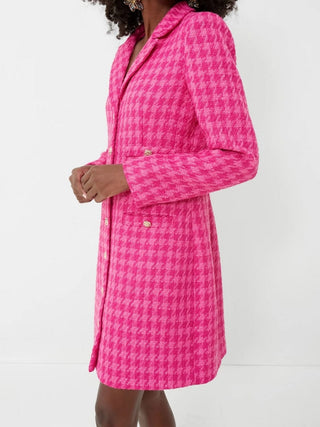 Magneta Tweed Dress in Pink