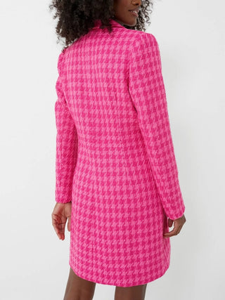 Magneta Tweed Dress in Pink