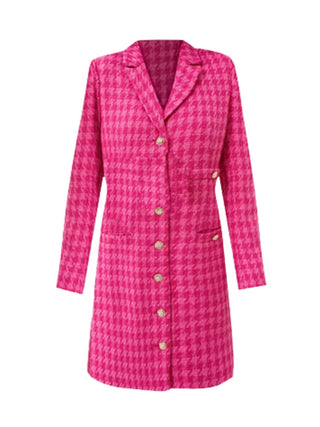 Magneta Tweed Dress in Pink