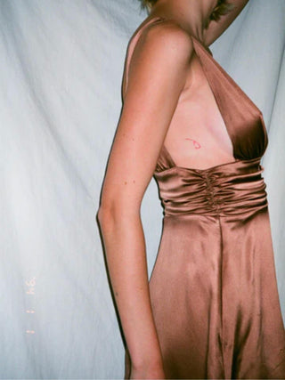 Abby Dress in Mocha