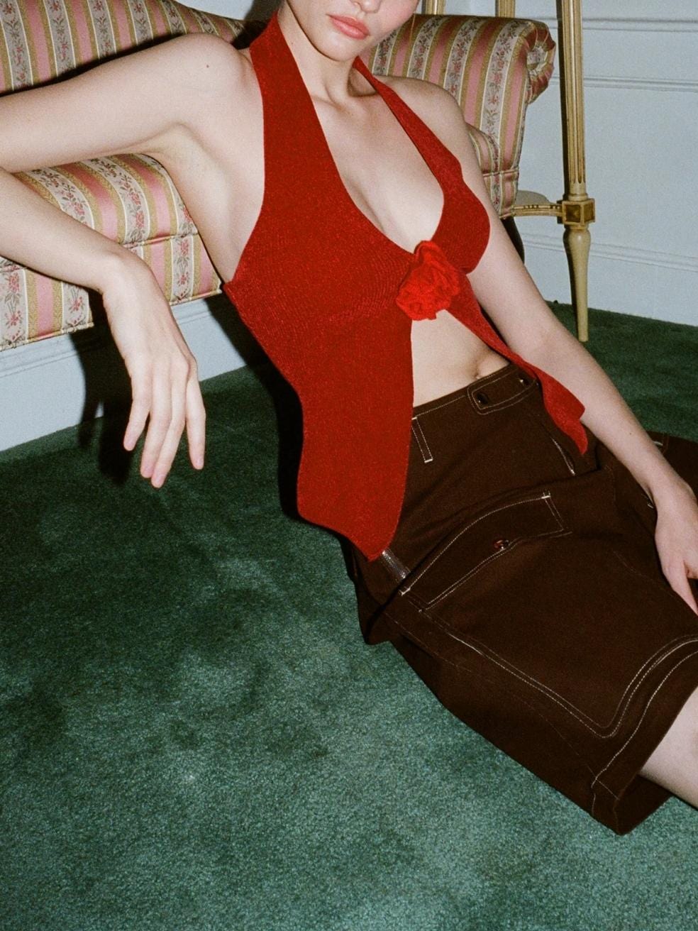 Rose Top in Red