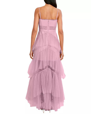 Tulle Corset Essential Gown in Pink Rose