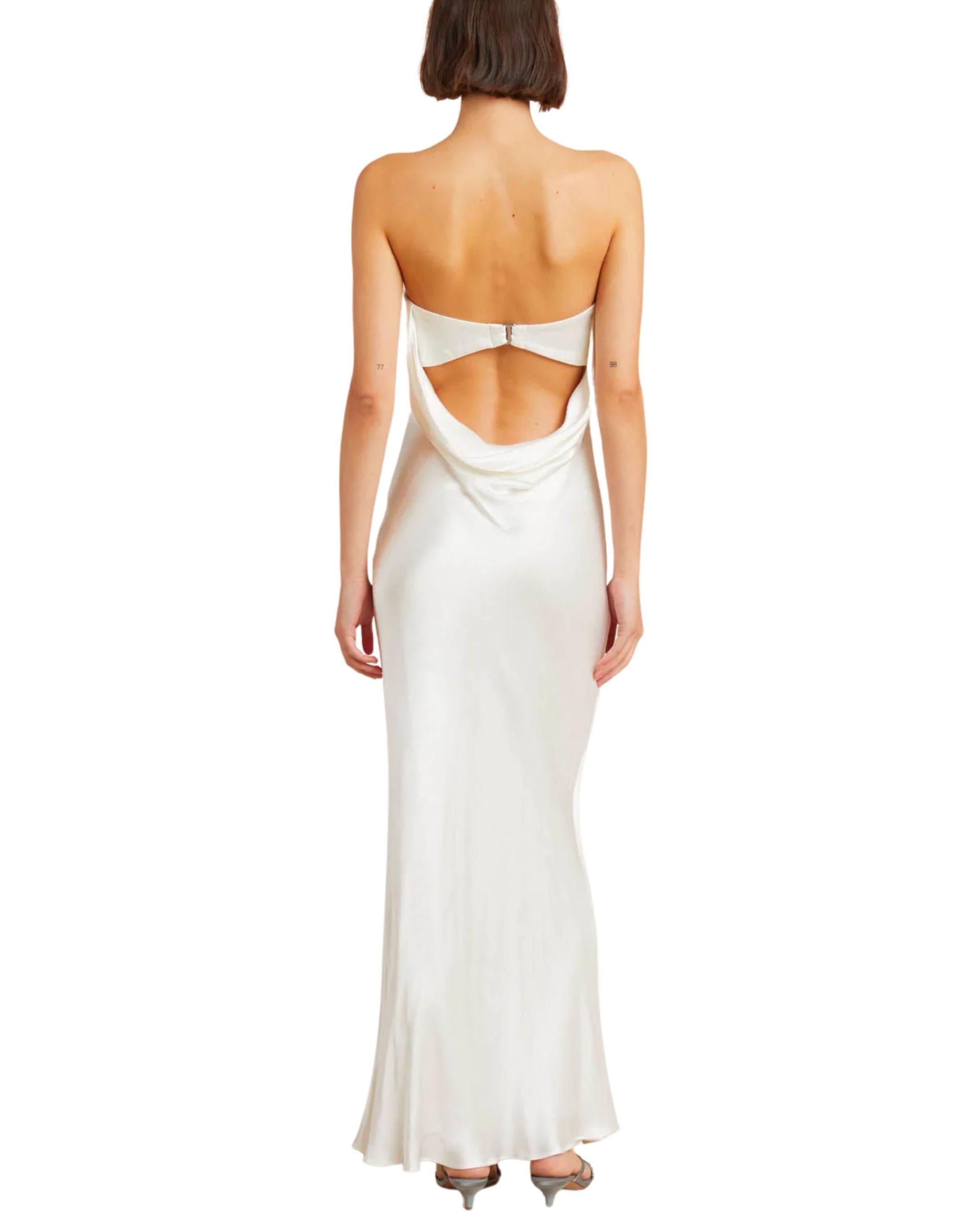 Moon Dance Strapless Dress in Ivory