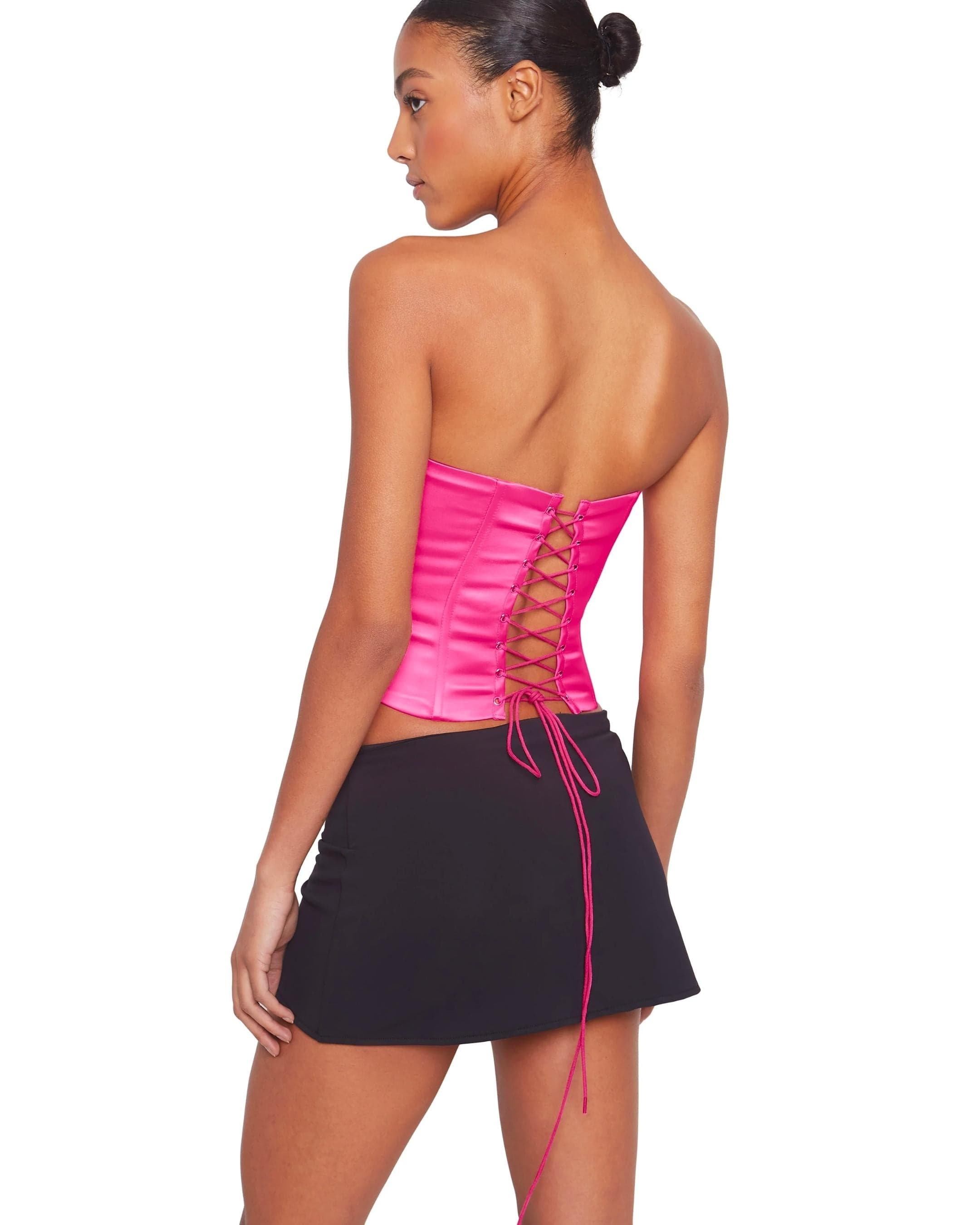 Satin Corset in Pink