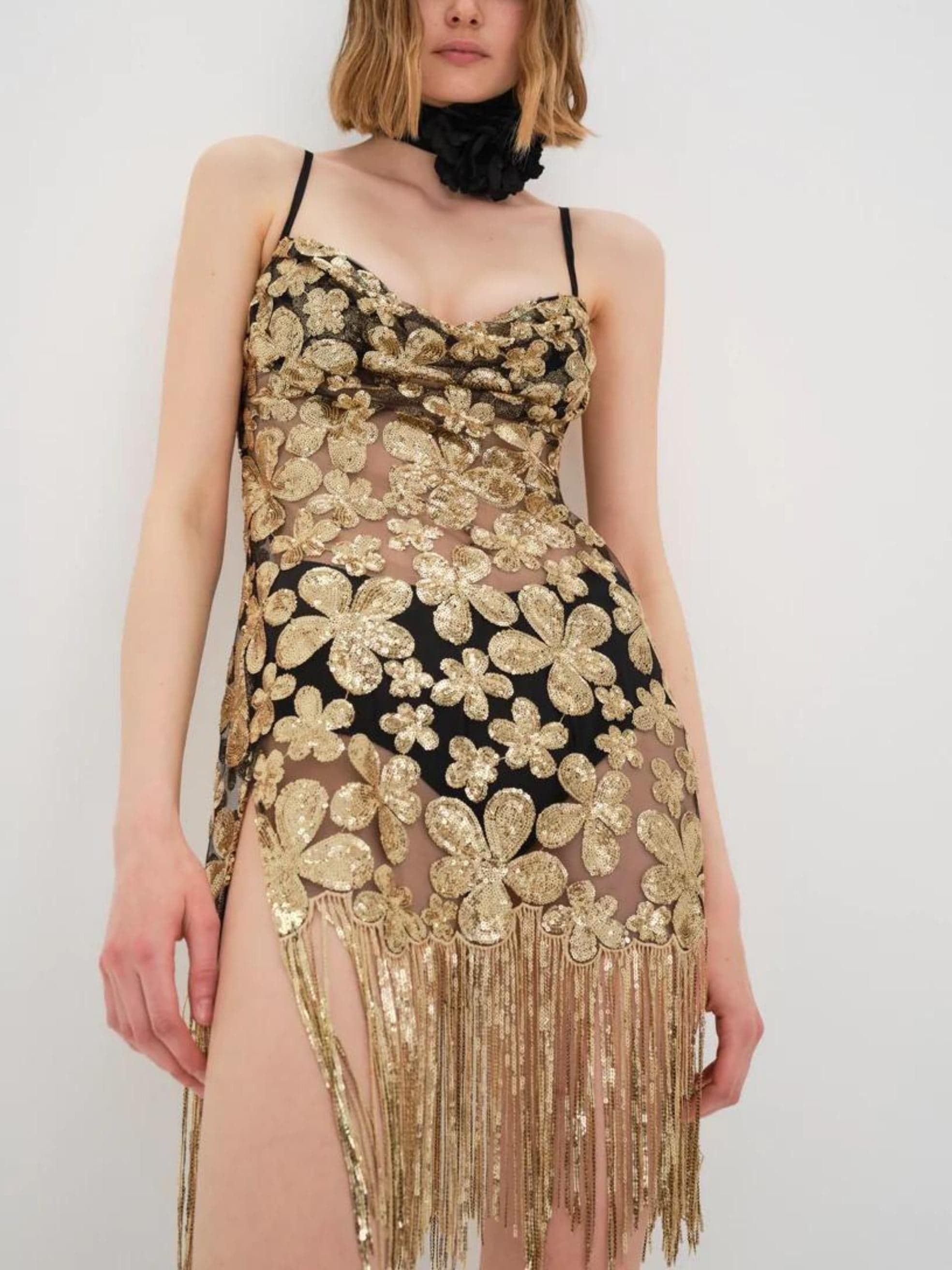 For Love & Lemons Colette Mini Dress XS
